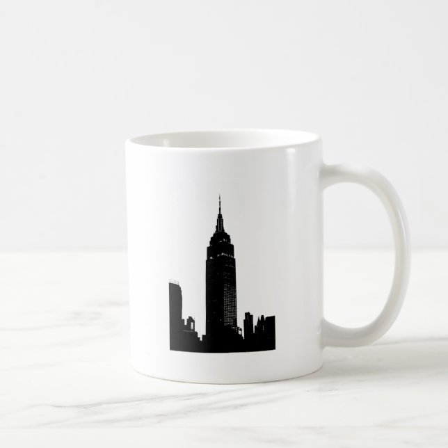 Caneca De Café Pop preto e branco Nova Iorque (Direita)