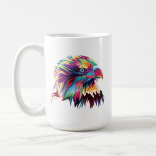 Caneca De Café Pop Prismático Geométrico Bald Head Art-43435