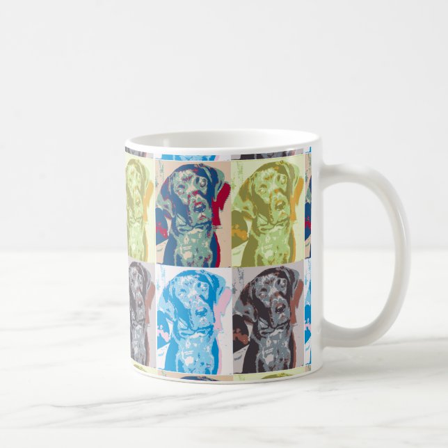 Caneca De Café Popart Dog (Direita)