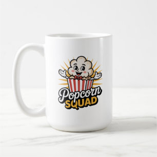 Caneca De Café Popcorn Squad