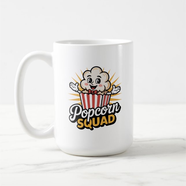 Caneca De Café Popcorn Squad (Esquerda)