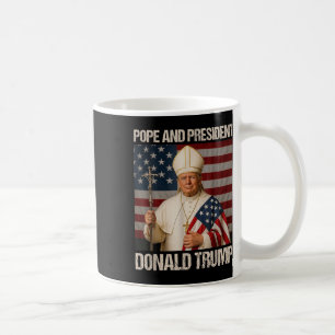 Caneca De Café Pope E Presidente Donald Trump