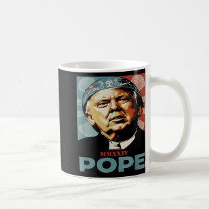 Caneca De Café Pope Trump Engraçado Presidente Trump Quer Ser O N