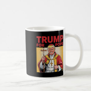 Caneca De Café Pope Trump Engraçado Presidente Trump Quer Ser O N