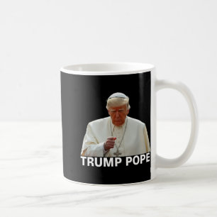 Caneca De Café Pope Trump Engraçado Presidente Trump Quer Ser O N