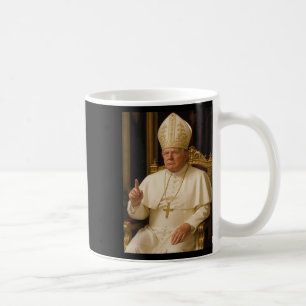 Caneca De Café Pope Trump Engraçado Vaticano Christian Retr
