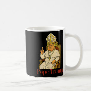 Caneca De Café Pope Trump Funny Trump Vaticano Christian Retro Ch