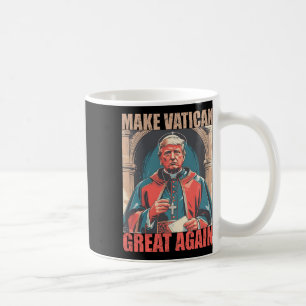 Caneca De Café Pope Trump Funny Trump Vaticano Christian Retro Ch