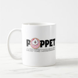 Caneca De Café Poppet e o logotipo Wolfpack Coffee Mug