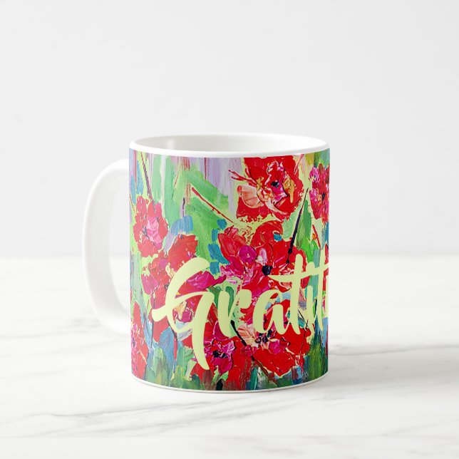 Caneca De Café Poppies (Frente Esquerda)