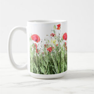 Caneca De Café Poppy field Nature floresce flores