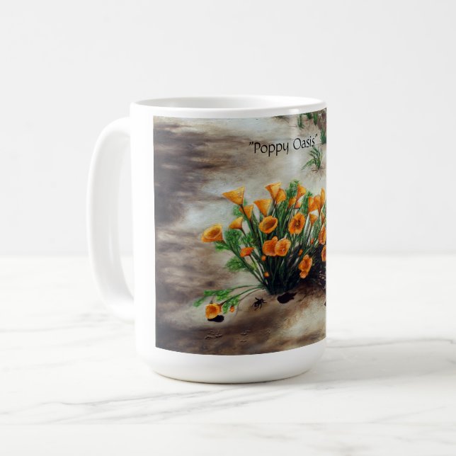 Caneca De Café Poppy Oasis Mug (Frente Esquerda)