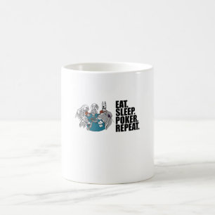 Caneca De Café Pôquer - Comer. Dormir. Pôquer. Repetir.