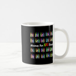 Caneca De Café Por 100 Dias Professores Crianças Felizes 100º Dia