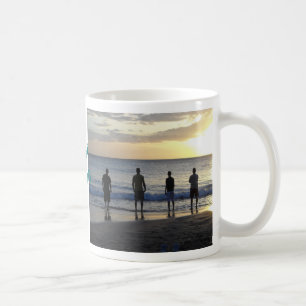 Caneca De Café Por do sol da praia de Maui, Havaí