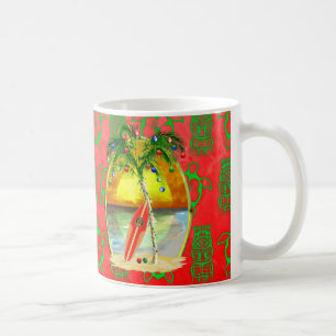 Caneca De Café Por do sol da praia do Natal