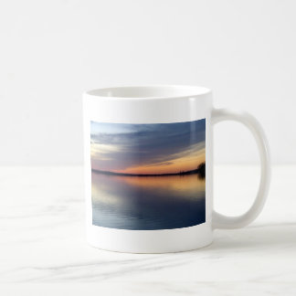 Caneca De Café Por do sol de Alburgh, VT de Champlain do lago