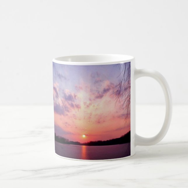 Caneca De Café Por do sol de fevereiro (Direita)