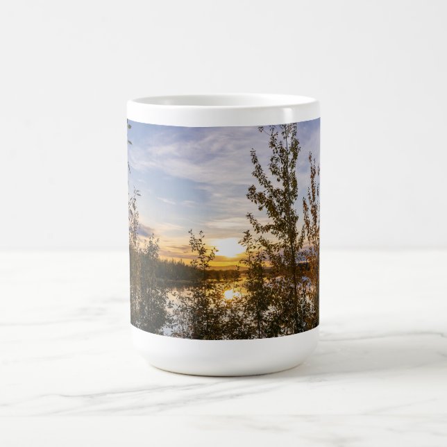 Caneca De Café Pôr do sol de outono (Centro)
