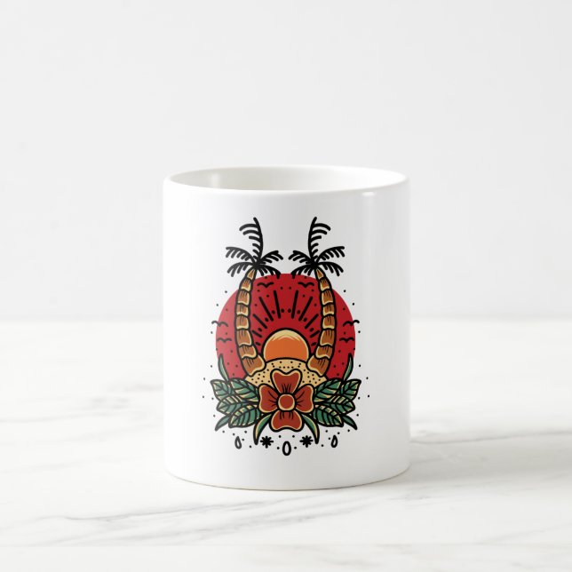Caneca De Café Pôr do Sol de Verão (Centro)