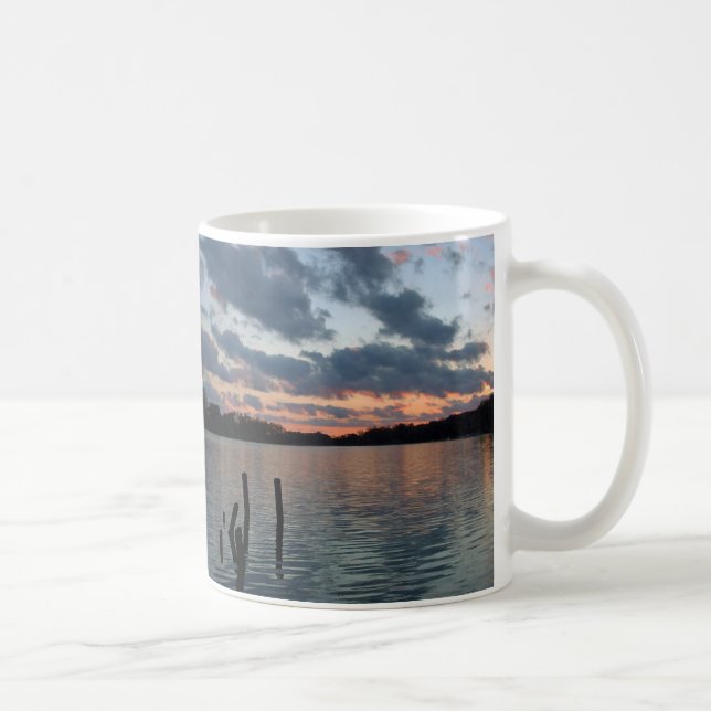 Caneca De Café Por do sol do outono (Direita)