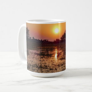 Caneca De Café Pôr do sol dourado