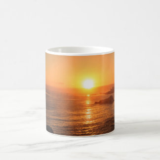 Caneca De Café Por do sol dourado por momentos especiais no verão