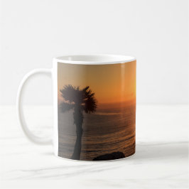Caneca De Café Por do sol dourado por momentos especiais no verão