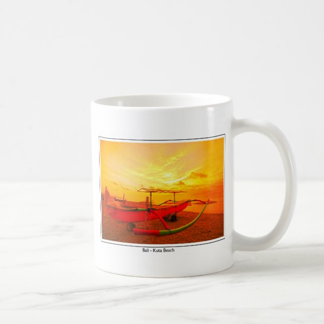 Caneca De Café Por do sol em Kuta (Direita)