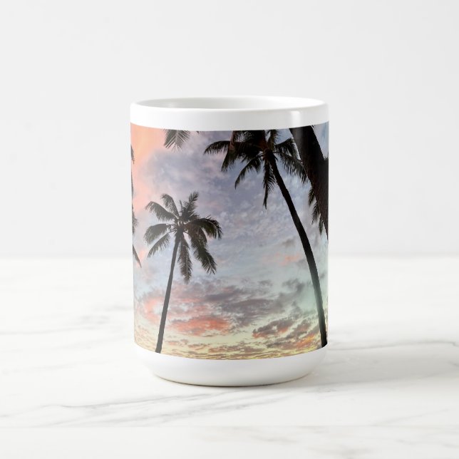 Caneca De Café Pôr do sol havaiano (Centro)