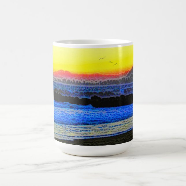 Caneca De Café Pôr do Sol Místico  (Centro)