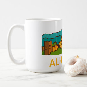 Caneca De Café Pôr do Sol na Alhambra 2