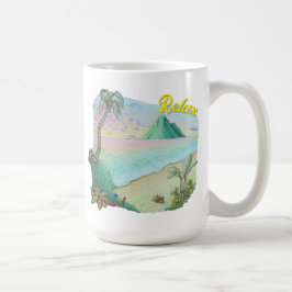 Caneca De Café Pôr do sol na praia tropical