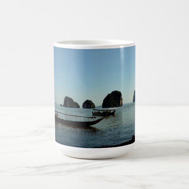 Caneca De Café Pôr do sol no mar viagem (Centro)