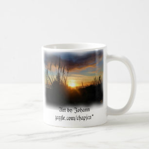 Caneca De Café Por do sol pacífico do bosque
