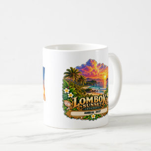 Caneca De Café Pôr do sol personalizado em Lombok