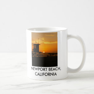 Caneca De Café Por do sol, PRAIA de NEWPORT, CALIFÓRNIA