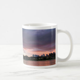 Caneca De Café Por do sol sobre o parque