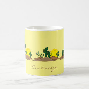 Caneca De Café Por do sol Thunder_Cove do cacto do deserto