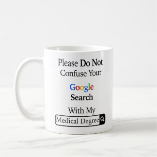 Caneca De Café Por Favor, Não Confunda Sua Pesquisa Do Google Com