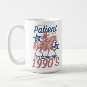 Caneca De Café Por favor, seja paciente comigo, sou da década de 