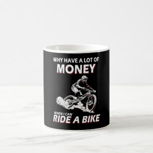 Caneca De Café Por Que Dinheiro Quando Posso Andar De Bicicleta?
