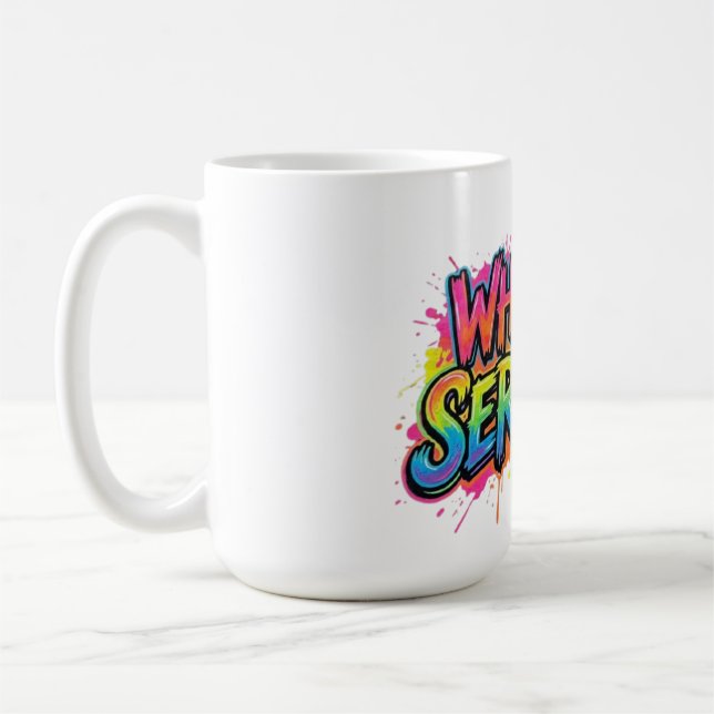 Caneca De Café Por Que Tão Sério (Esquerda)