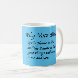 Caneca De Café Por que votar azul em 2022?