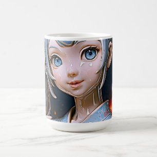Caneca De Café Porcelana Celestial Anime Beleza