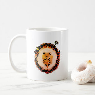 Caneca De Café Porco Bonito das Folhas do Outono