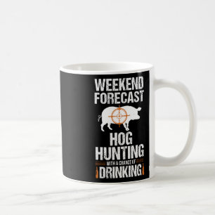 Caneca De Café Porco Caçador de Névoas Engraçado Fogado Festa Sem