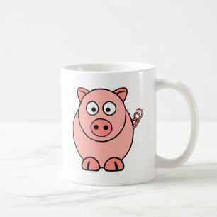 Caneca De Café Porco cor-de-rosa