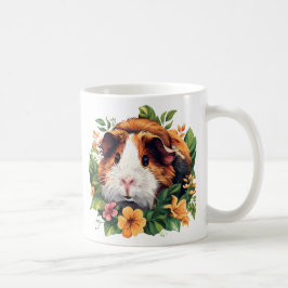 Caneca De Café Porco-guineense entre flores
