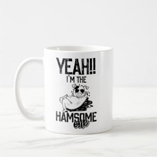 Caneca De Café Porco Humor: Sou o Bonito (Sozinho) Um1